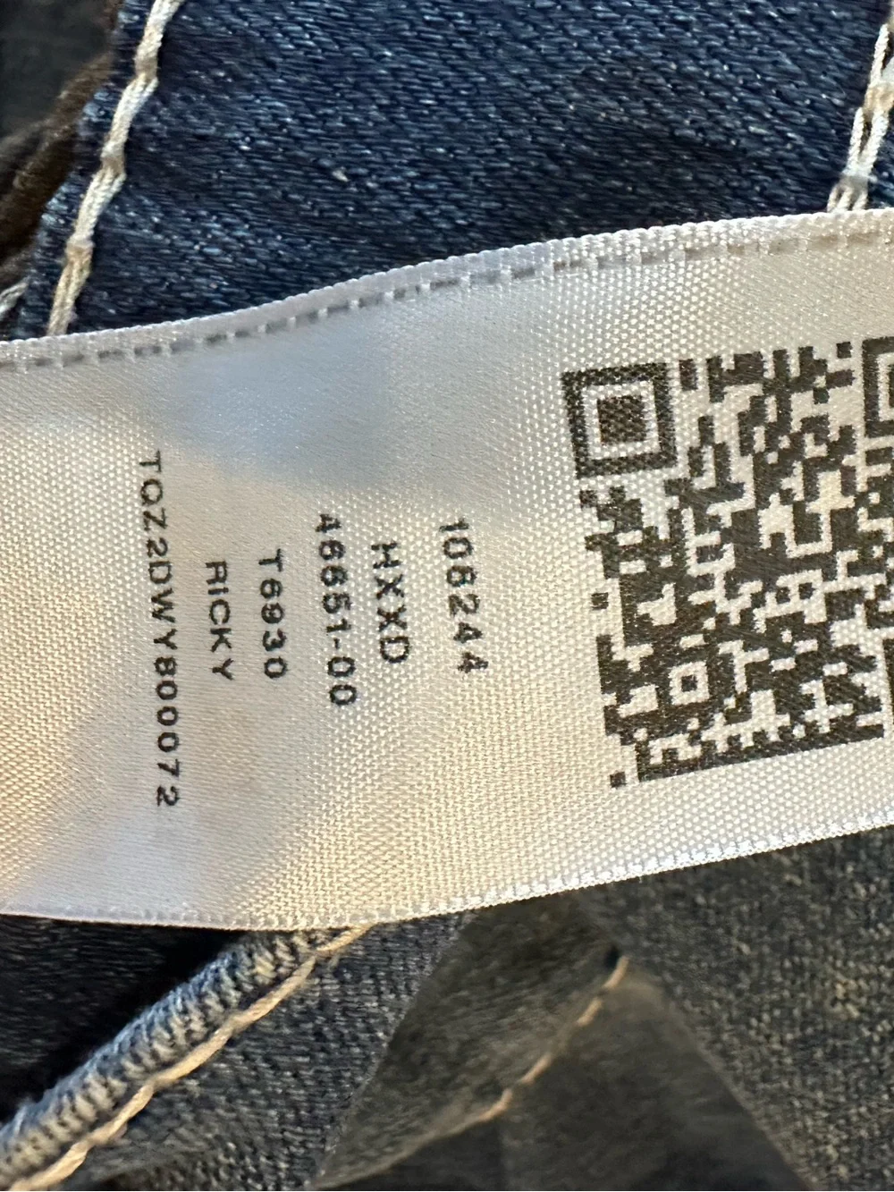 TRUE RELIGION JEANS Mens Ricky Relaxed Straight Fit 46x32